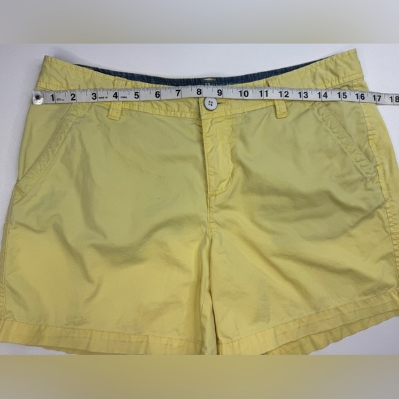G.H. Bass Yellow 100% Cotton Bermuda Shorts Womens Size 4 - Picture 4 of 8